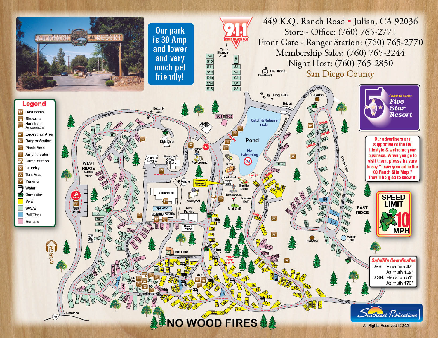 KQ Ranch Resort map
